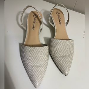 Bella Vita White Heels